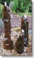   Column Fountain 20  pond bubbling water garden rock stone bubbler
