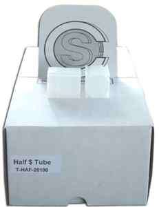 Coin Safe Brand Square Coin Tubes for Half Dollars  