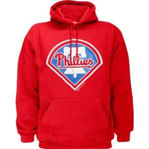   Phillies Red Primary Logo Hooded Sweatshirt