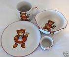   Porzellan CHILDS 4 PC. SET CUP PLATE OATMEAL/CEREAL BOWL & EGG CUP