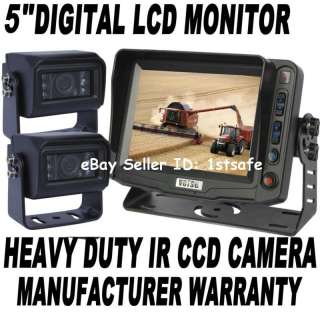 Agriculture Backup Camera System+2 Rear View Cameras  