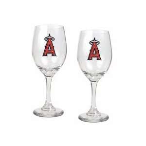  Los Angeles Angels of Anaheim 2 Piece Wine Glass Set 
