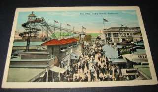 1910s The PIKE Long Beach CA Amusement Park POSTCARD  