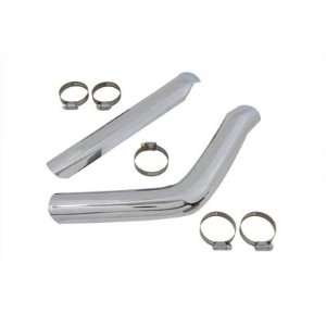  Chrome Heat Shield Set Front and Rear Smooth Style for 86 