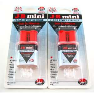 JB Weld Mini Clear Cufflink Epoxy Glue 2 Pack