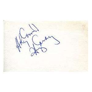  Harry Caray Holy Cow Autographed 3X5 Card (James Spence 