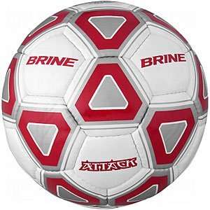  Brine Attack Training Ball White/Scarlet/5 Sports 