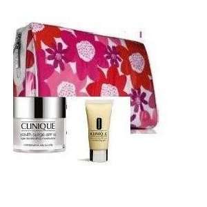  Clinique Pink Flower moisturizer gift set / Youth surge 
