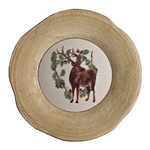    Niderviller Fontainebleau Dinner Plate Deer Stag
