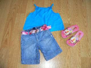 47 GAP KIDS MARESE Summer Clothes size 5 6 Dress shirt shorts LOT 