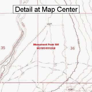   Map   Monument Peak SW, Utah (Folded/Waterproof)
