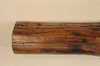 346 hand hewn barn beam rustic log shelf, 1800s Pine wormwood 39.5 