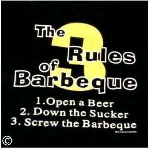  3 Rules Of Barbeque Apron
