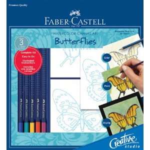  Faber CastellÂ® Watercolor Canvas Art Butterflies Set 