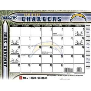  San Diego Chargers 2008 Desk Calendar