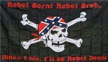 Pirate Rebel Flag 3 x 5 Banner H  