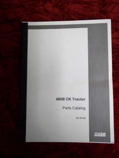 Case 480B CK Tractor Parts Manual  