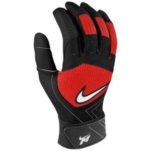   Batting Gloves   Mens   Baseball   Sport Equipment   Red/Black/White