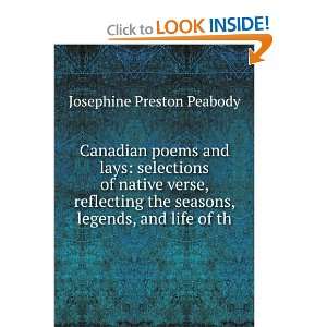  Canadian poems and lays selections of native verse 