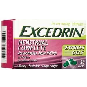  Excedrin Menstrual Complete Express Gels, 20 ct (Quantity 