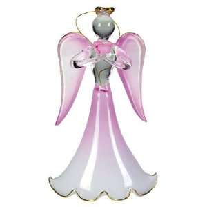  GLASS ANGEL WITH ROSE 
