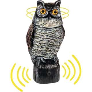 Garden Defense Electronic Bird / Pest Repeller Owl NEW  