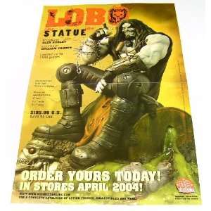  17 by 11 Inch 2004 DC Comics LOBO Statue Promo Poster 