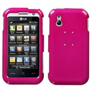 LG GT950 (Arena), Solid Hot Pink Phone Protector Cover 