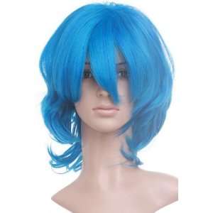 Electric Blue Anime Cosplay Wig Hair Costume Toys & Games