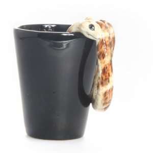  Snake 3D Ceramic Mug   Brown