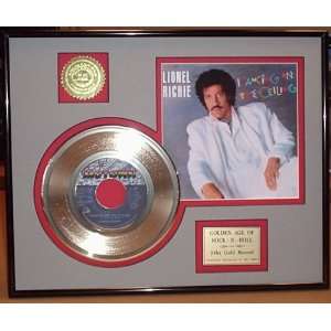  LIONEL RICHIE Gold Record Limited Edition Collectible 