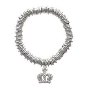    Crown with AB Crystal Charm Links Bracelet [Jewelry] Jewelry