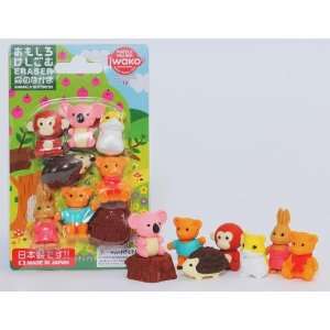  Animal Erasers Carded Sets. Assorted. Toys & Games