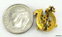 CHI OMEGA BADGE   sorority Skull Owl Pearl 10k Gold PIN  