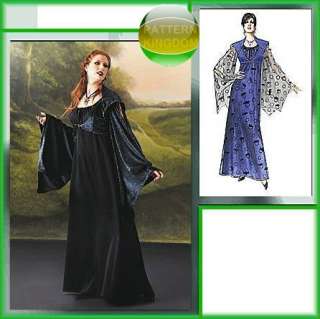 Gothic Medieval Vampire Dress/Gown Pattern Wicca 6 12  