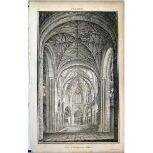  1798 Lysons View Choir Tewkesbury Abbey Church Print