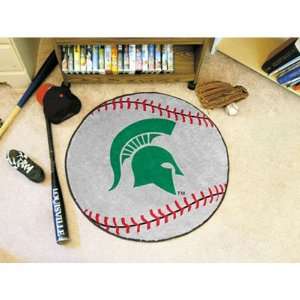  Michigan State Spartans NCAA Baseball Round Floor Mat (29 