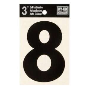 Hy Ko Prod Co 3 Blk Adhes Number 8 (Pack Of 10) 30408 House Numbers 