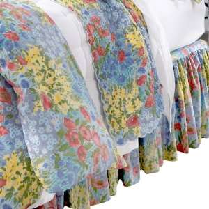  Field Overfill Flowers Percale Bedskirt