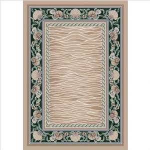   Carved Coral Bay Pearl Mist Rug Size 54 x 78 Furniture & Decor