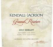 Kendall Jackson Grand Reserve Merlot 2003 