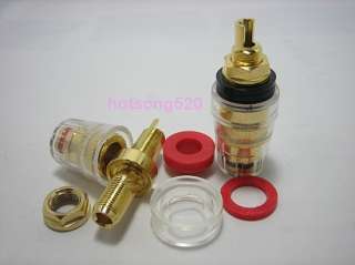 Pcs High quality Gold Plated Audio Speaker Binding Posts Amplifier