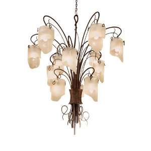   Soho Ho 12 Light Chandeliers in Hammered Ore