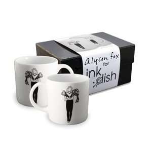 Ink Dish May Gift Set 2 Mugs 