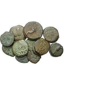  Lot of 13 Ancient Jewish Bronze Coins, c. 104 B.C.   70 A 