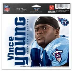  TENNESSEE TITANS VINCE YOUNG OFFICIAL LOGO ULTRA DECAL 