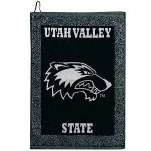  NCAA Utah Valley State Wolverines Woven Jacquard Golf 