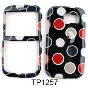  Pantech Link Polka Dots on Black Hard Case/Cover/Faceplate 