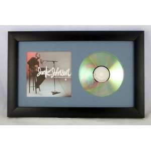  CD display frame Black w/ Blue mat for CD & Cover Art 