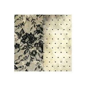   Classic Double sided Paper 12x12 black Lace 20 Pack 